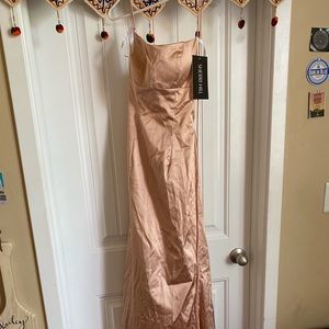 Sheri hill pink dress open back